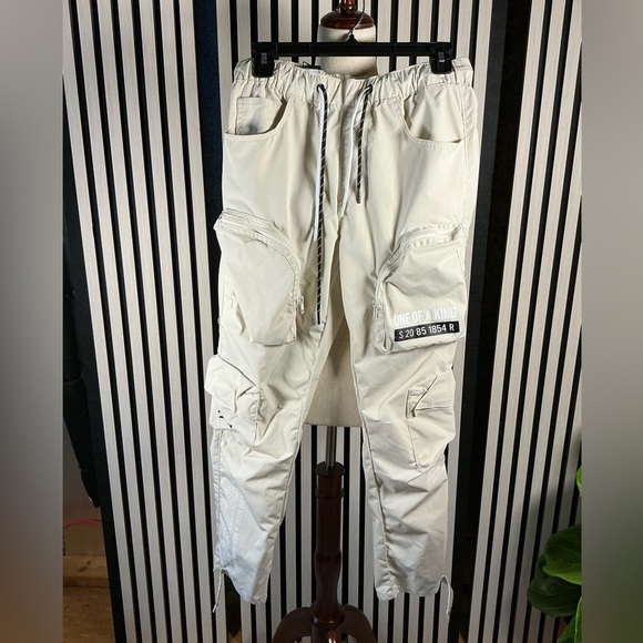 New Women's Cream Joggers with Pockets Sz XS - Picture 1 of 8
